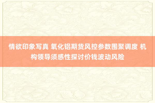 情欲印象写真 氧化铝期货风控参数围聚调度 机构领导须感性探讨价钱波动风险