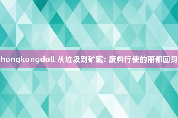 hongkongdoll 从垃圾到矿藏: 废料行使的丽都回身