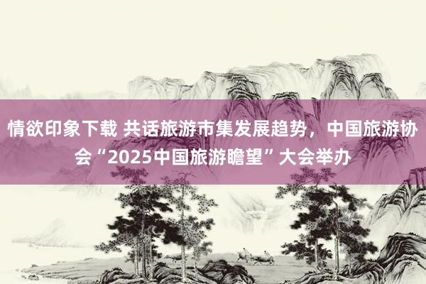 情欲印象下载 共话旅游市集发展趋势，中国旅游协会“2025中国旅游瞻望”大会举办